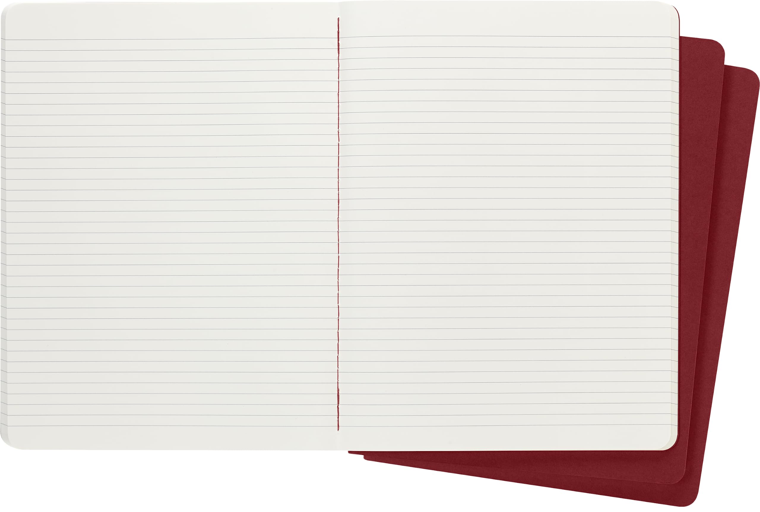 moleskine-cahier-journal-extra-large-19-x-25-cm-set-3-quaderni-a-righe-rosso-mir image 3