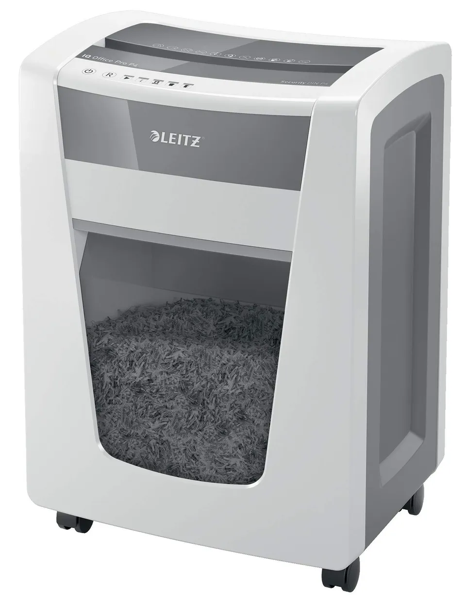 leitz-iq-office-pro-80062000-distruggidocumenti-p4-20-fogli-30l-bianco image 1