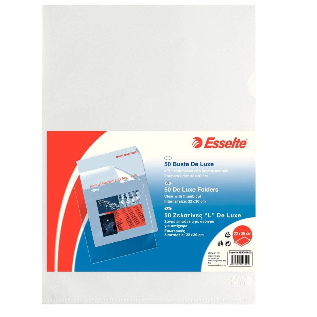 esselte-deluxe-buste-a-l-trasparenti-22x30-cm-confezione-da-50 image 5