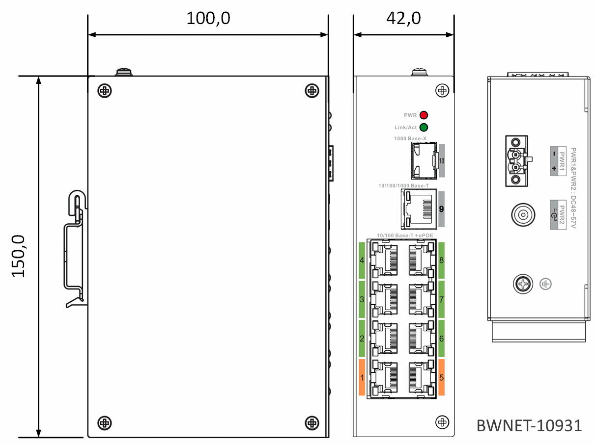 burg-w-chter-bwnet-10931-switch-epoe-8-porte-uplink image 2