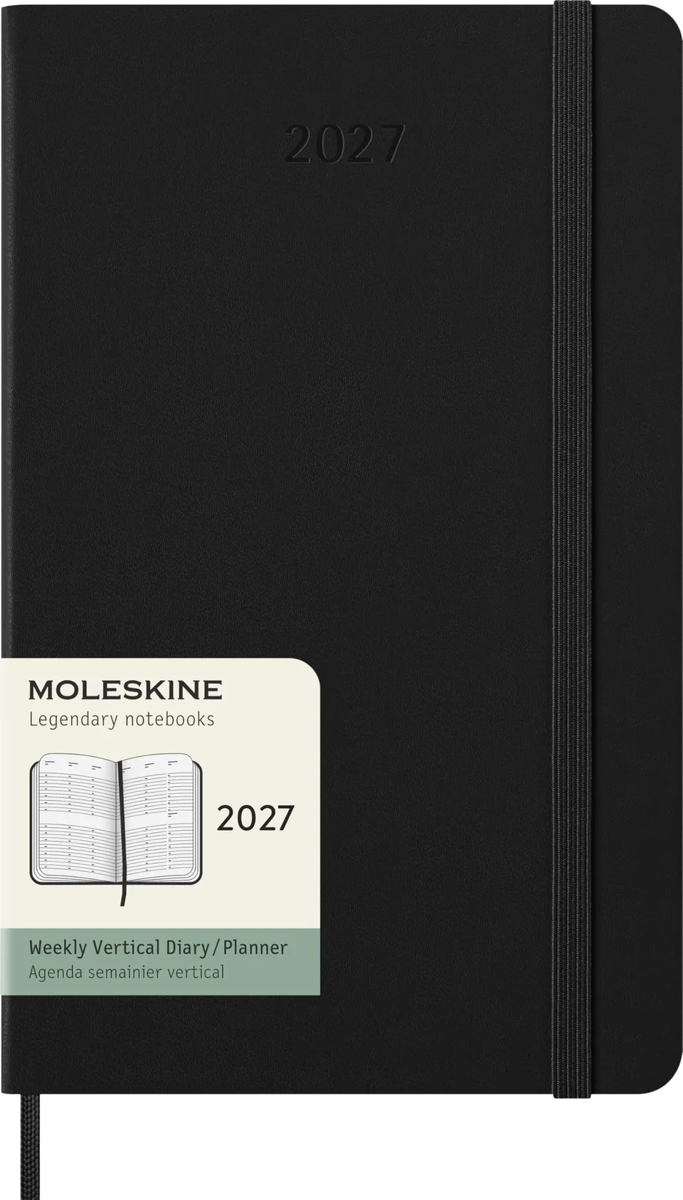 moleskine-agenda-settimanale-verticale-2027-large-13x21-cm-nero image 1