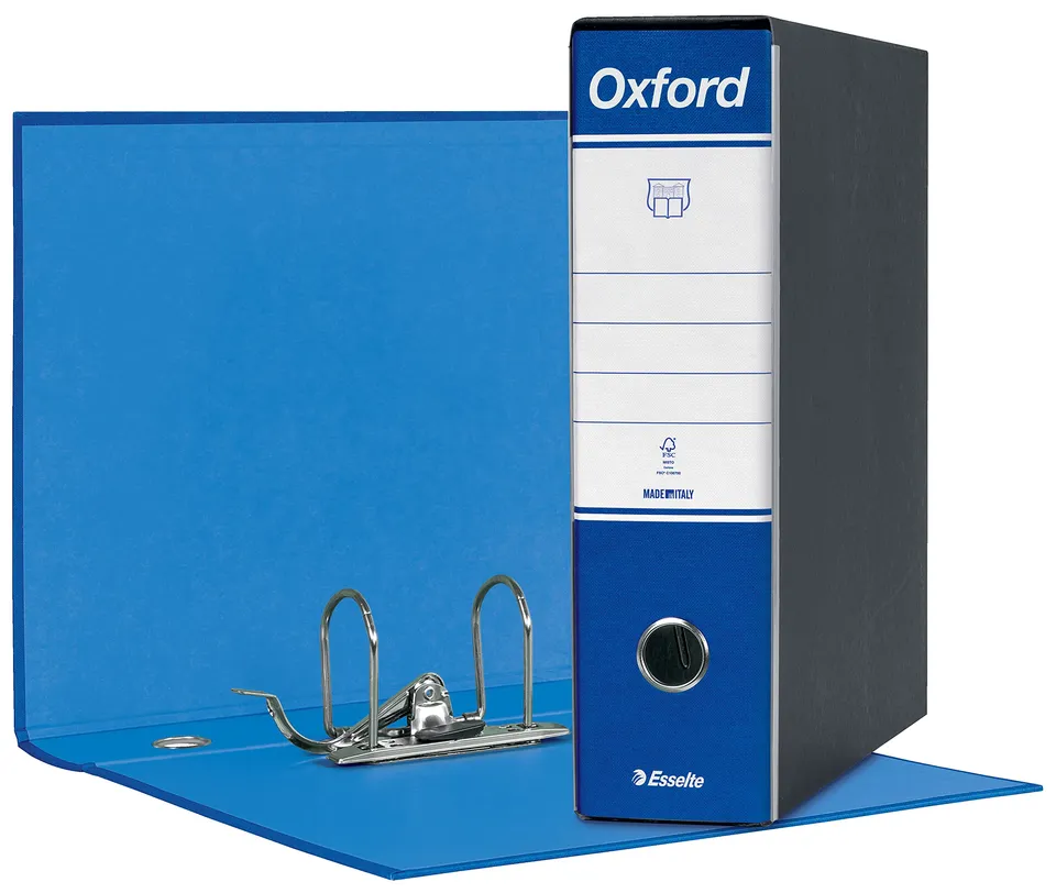 esselte-oxford-g83-registratore-commerciale-dorso-8-cm-blu image 1