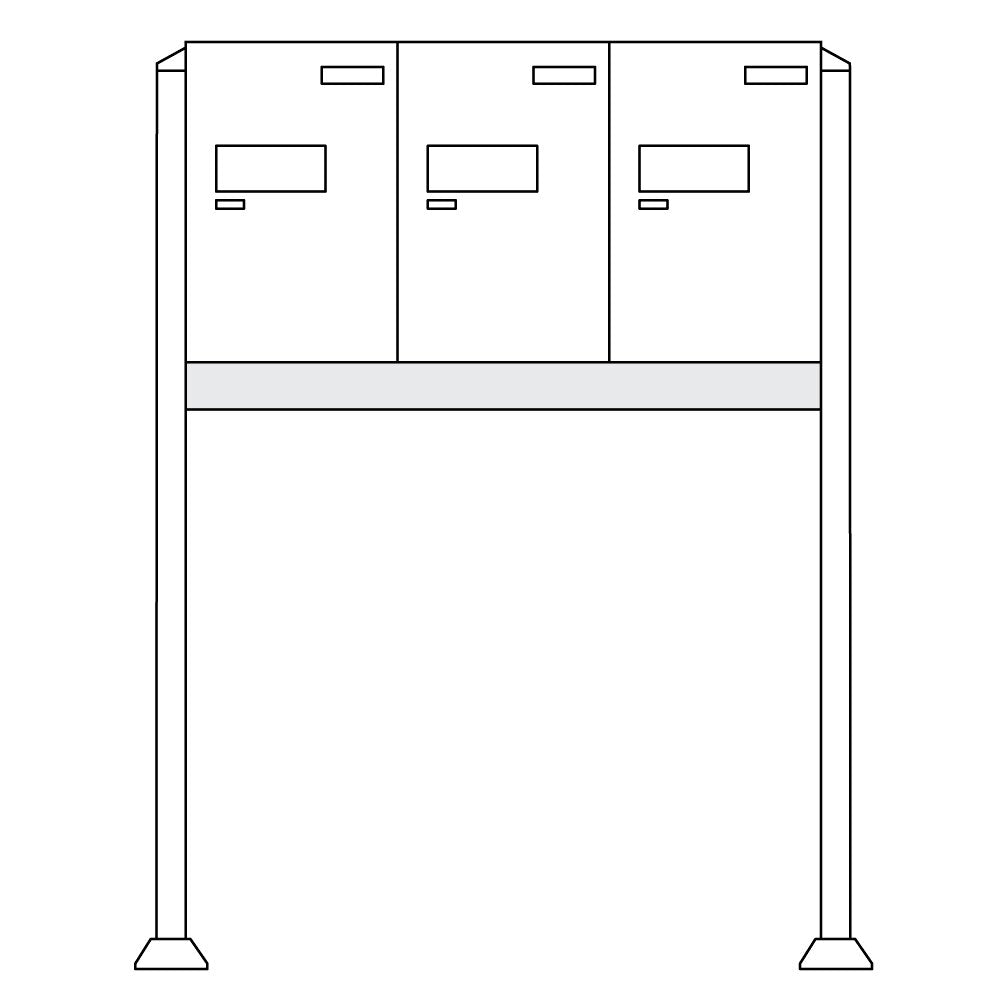 burg-w-chter-eboxx-easy-anlage-w-impianto-cassette-postali-bianco image 2