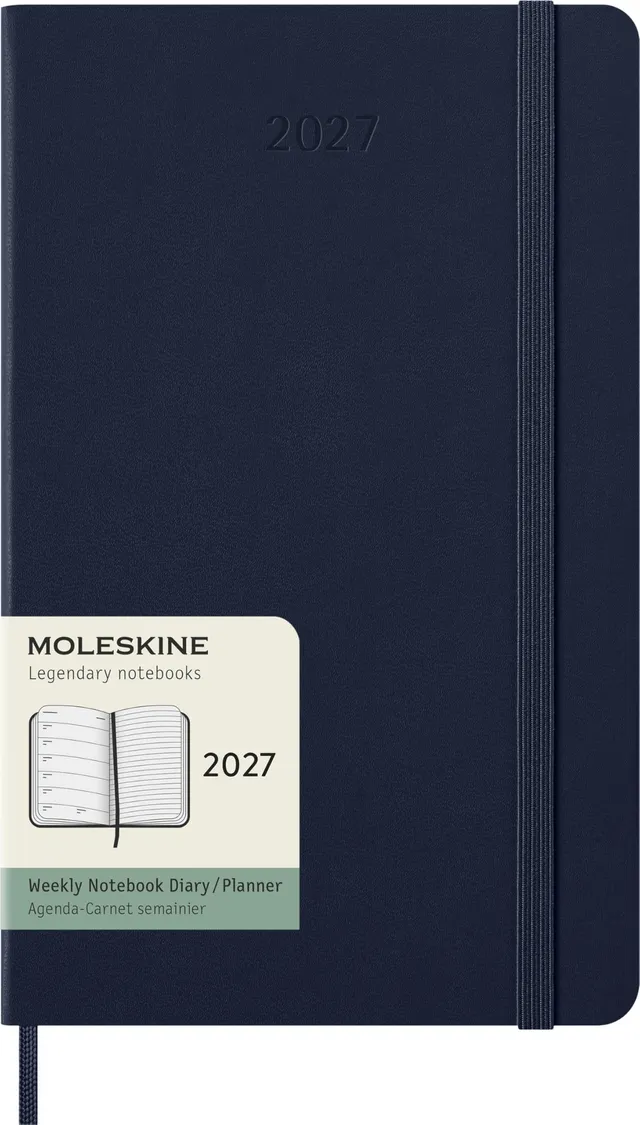 moleskine-agenda-settimanale-2027-large-13x21-cm-rigida-blu-zaffiro image 1