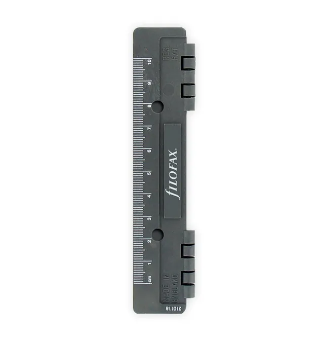 filofax-perforatore-e-righello-in-plastica-pocket-2-in-1 image 1