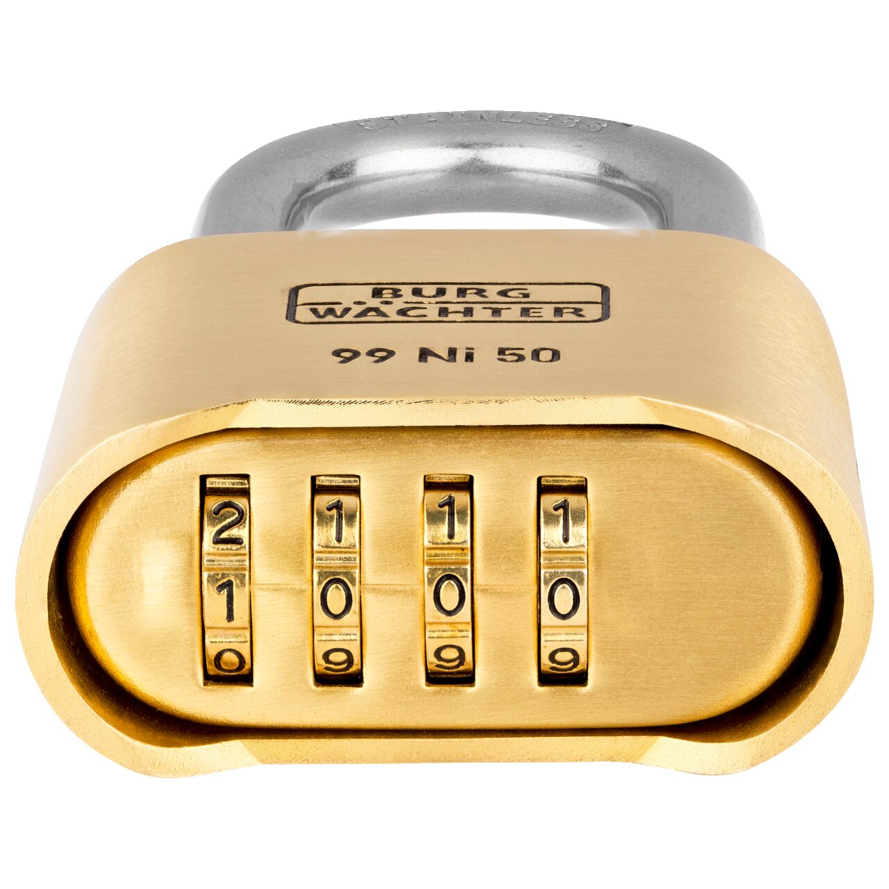 burg-w-chter-99-ni-50-hb-65-lucchetto-a-combinazione-in-ottone-50-mm image 2