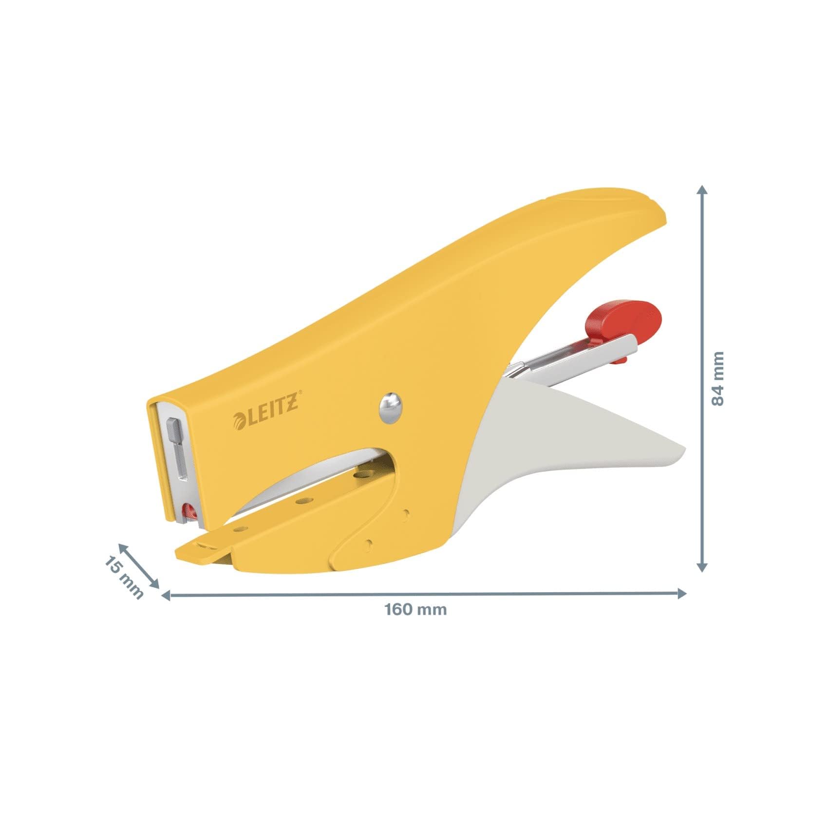 leitz-cosy-cucitrice-a-pinza-15-fogli-giallo-caldo-56450019 image 4