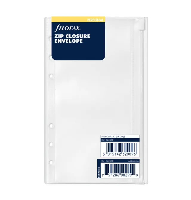 filofax-busta-trasparente-con-zip-personal image 1