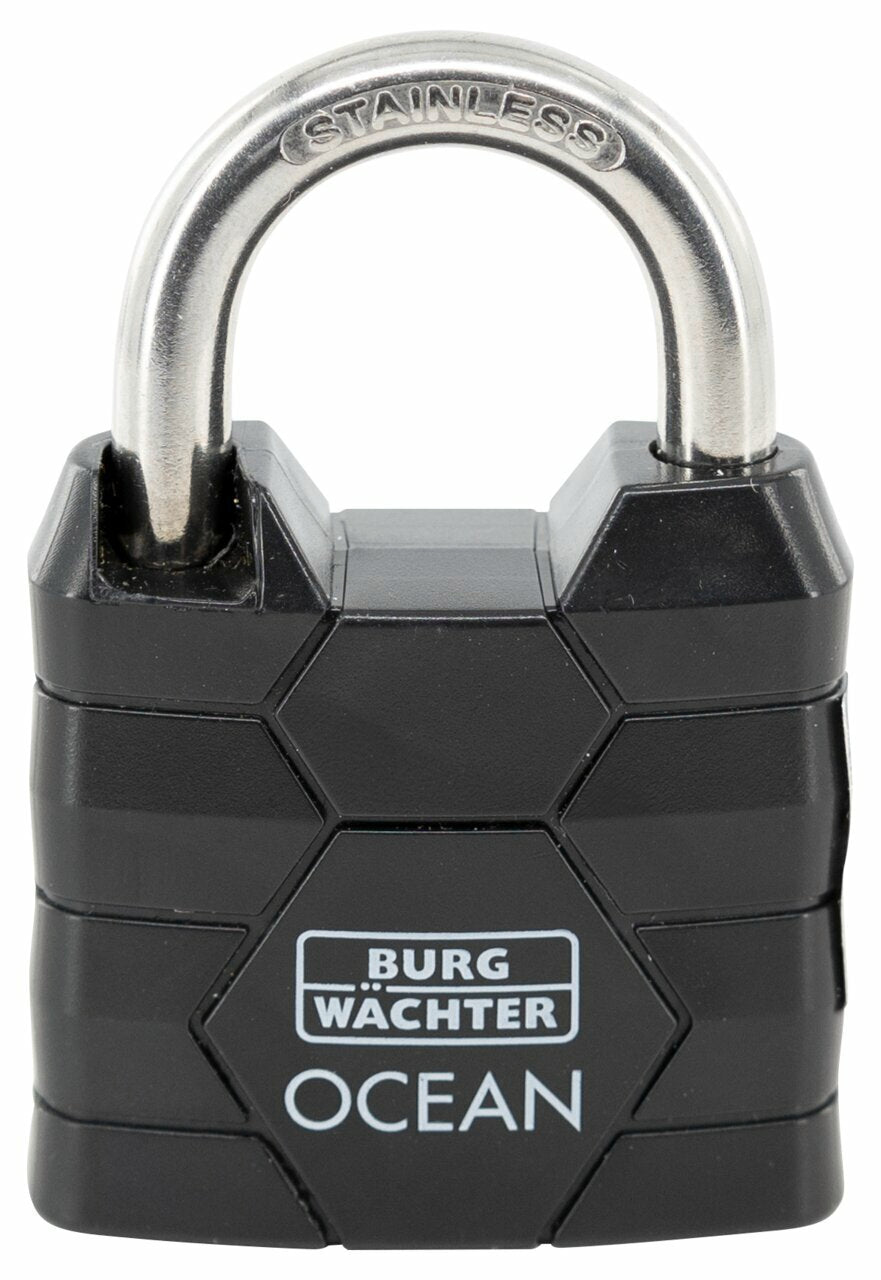 burg-w-chter-490-ni-40-lucchetto-in-ottone-nero-40-mm-antiruggine image 1