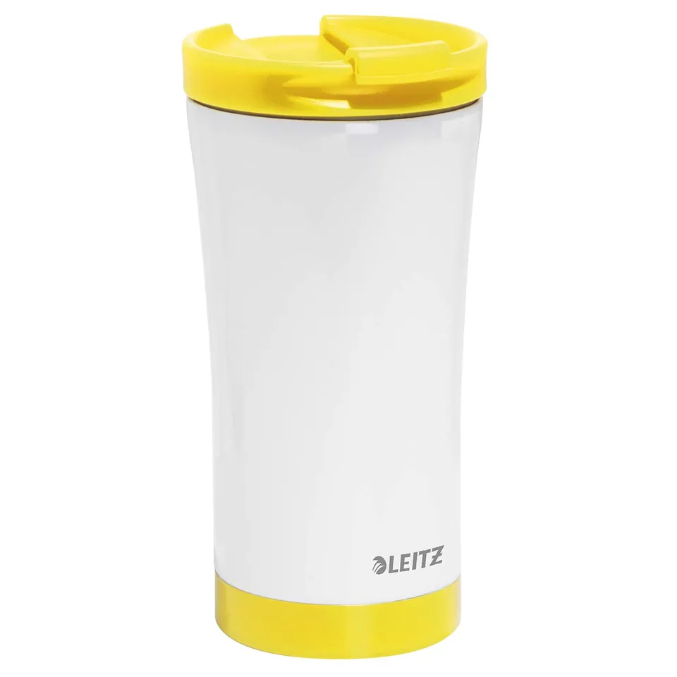 leitz-wow-tazza-da-viaggio-380-ml-gialla-acciaio-inox-termica image 1