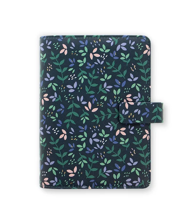 filofax-garden-organiser-personal-similpelle-verde-rosa-oro image 1