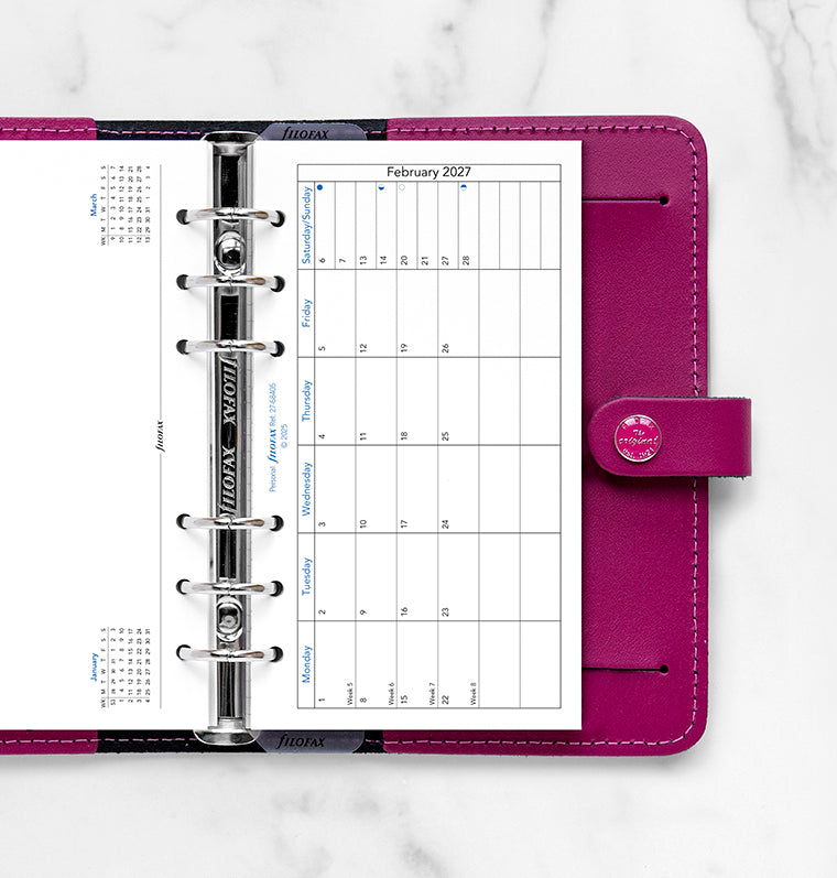 filofax-planner-mensile-con-note-personal-inglese-2027 image 2