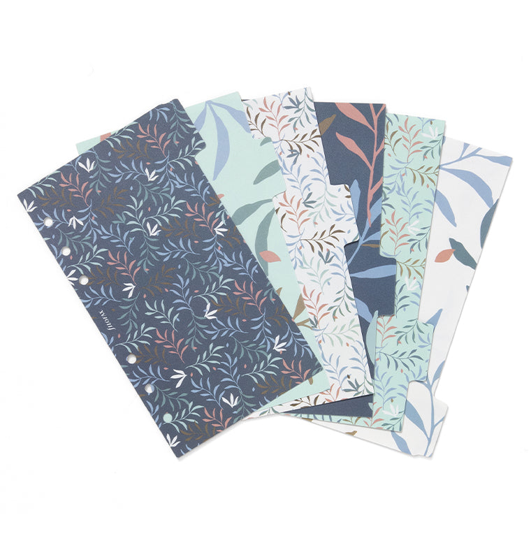 filofax-botanical-divisori-personal-set-4-pezzi-colorati image 1