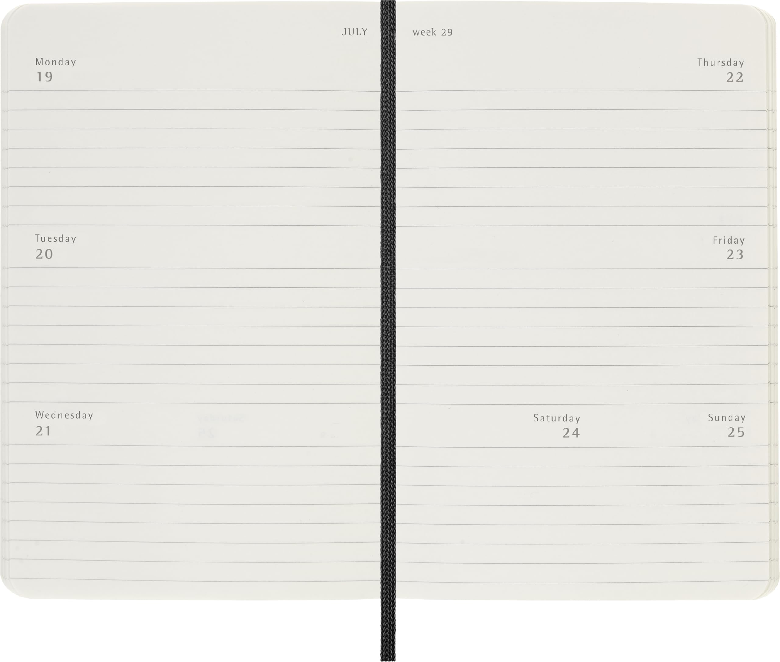 moleskine-agenda-settimanale-orizzontale-2027-pocket-9x14-cm-nero-morbida image 3