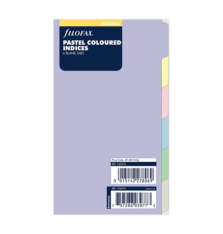 filofax-divisori-pastello-personal-organiser-a-6-tabs image 1