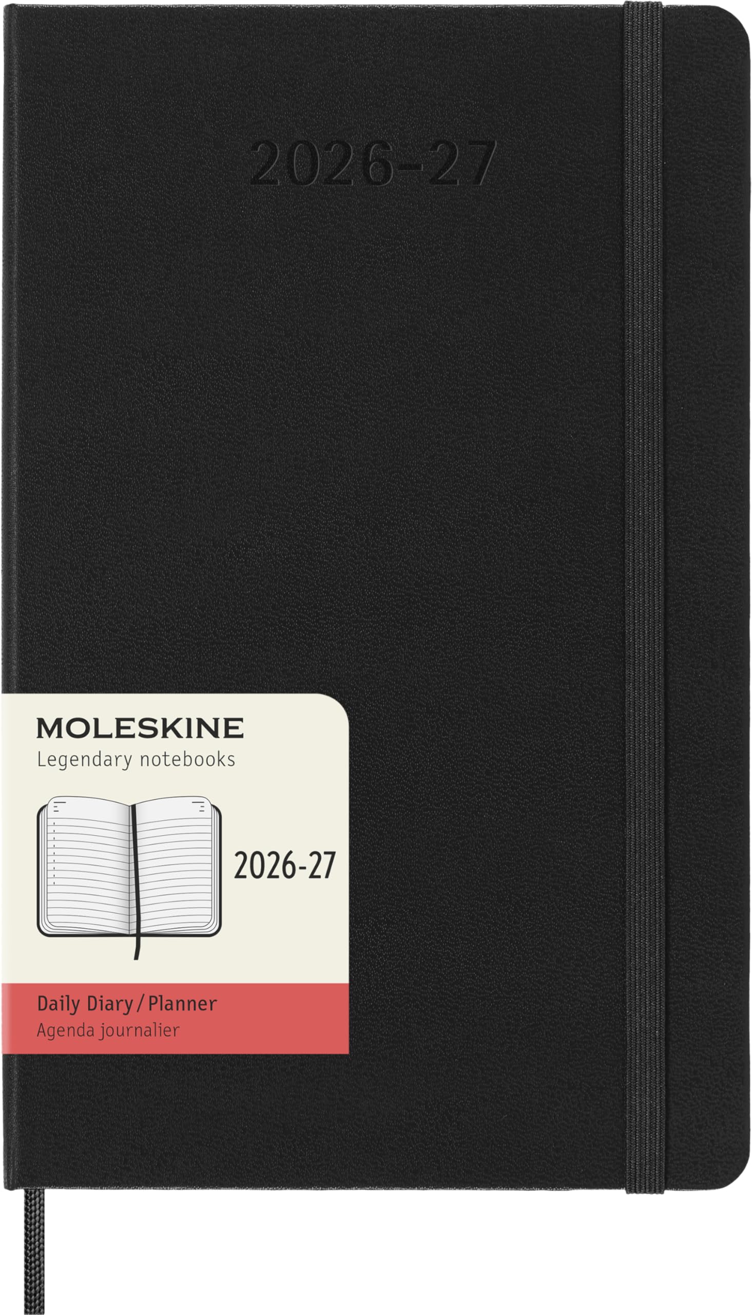 moleskine-agenda-giornaliera-18-mesi-2026-2027-large-13x21-cm-nera image 1