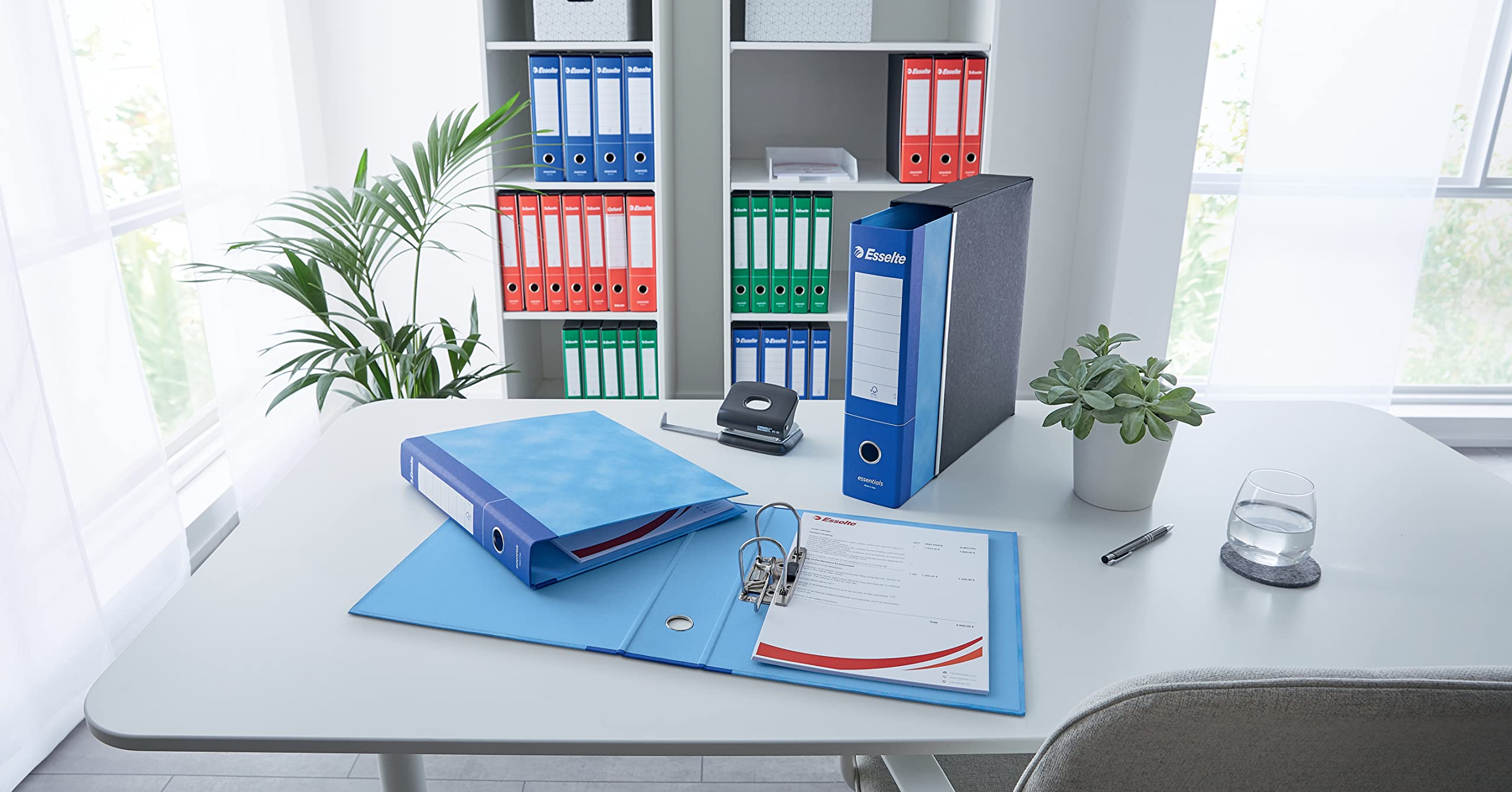 esselte-g75-essentials-registratore-protocollo-dorso-8-cm-blu-390775050 image 2