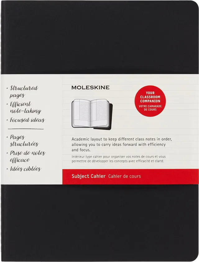 moleskine-subject-cahier-journal-set-2-quaderni-extra-large-19-x-25-cm-nero-e-ma image 1