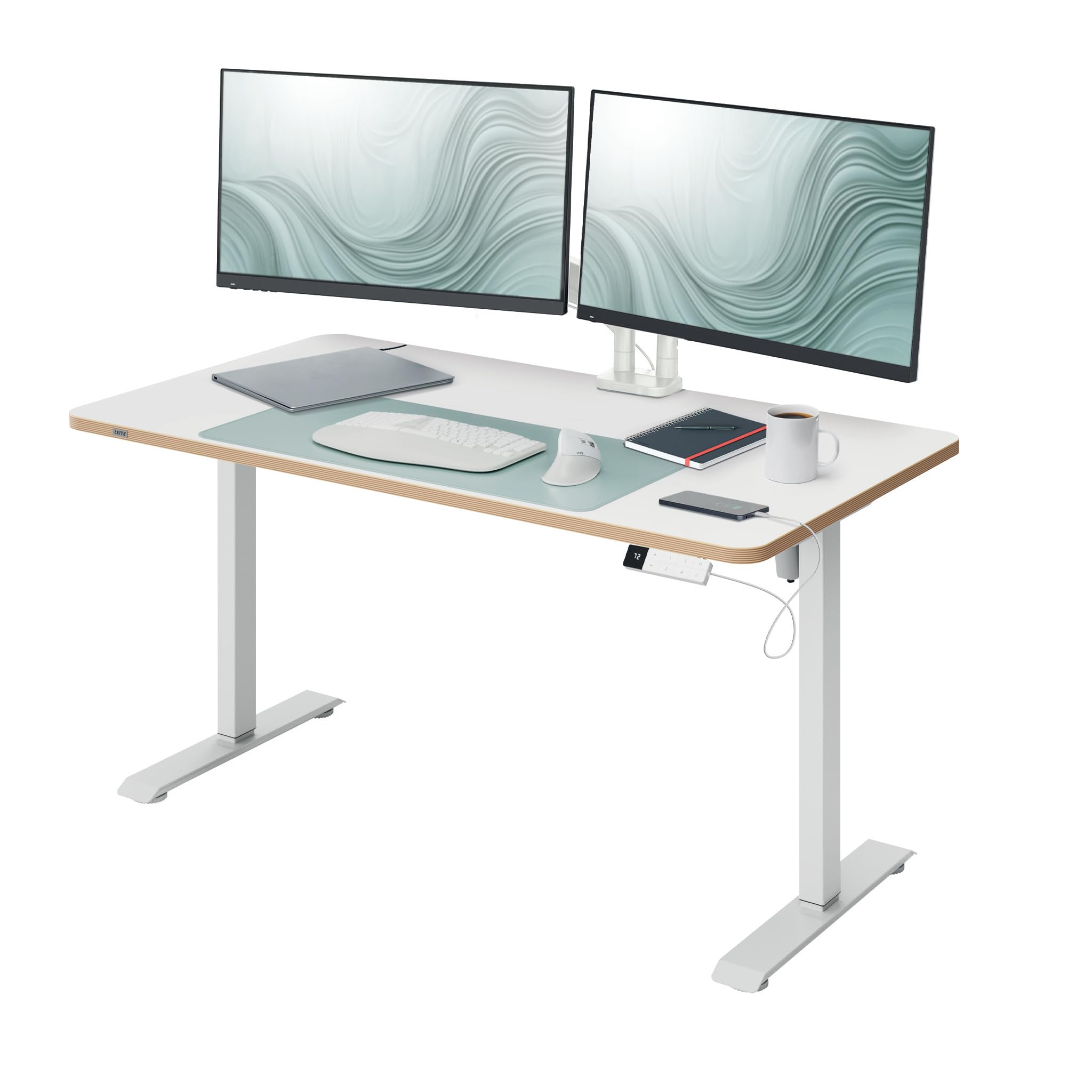 leitz-ergo-65340001-scrivania-sit-stand-elettrica-80-x-60-cm-bianca image 7