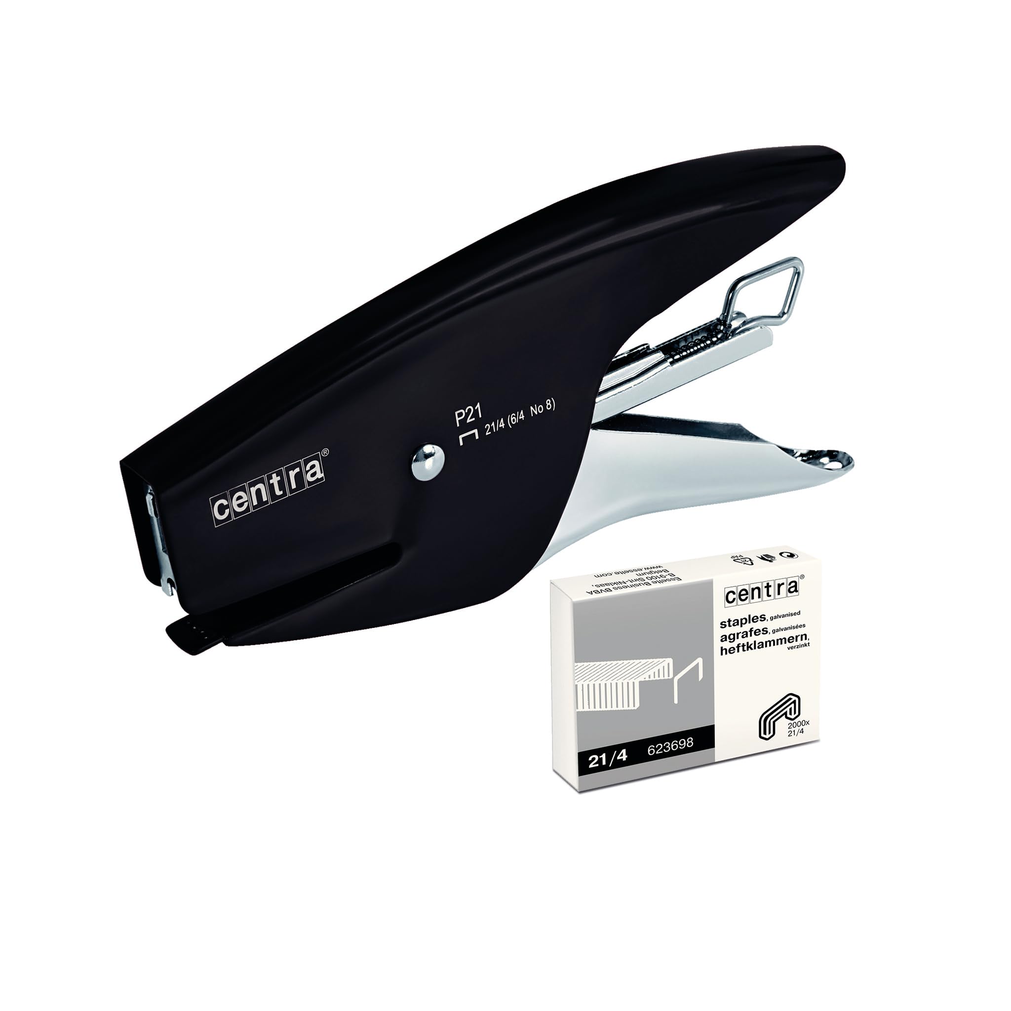 esselte-centra-p21-cucitrice-a-pinza-15-fogli-nero-confezione-da-6-pz-626151 image 3
