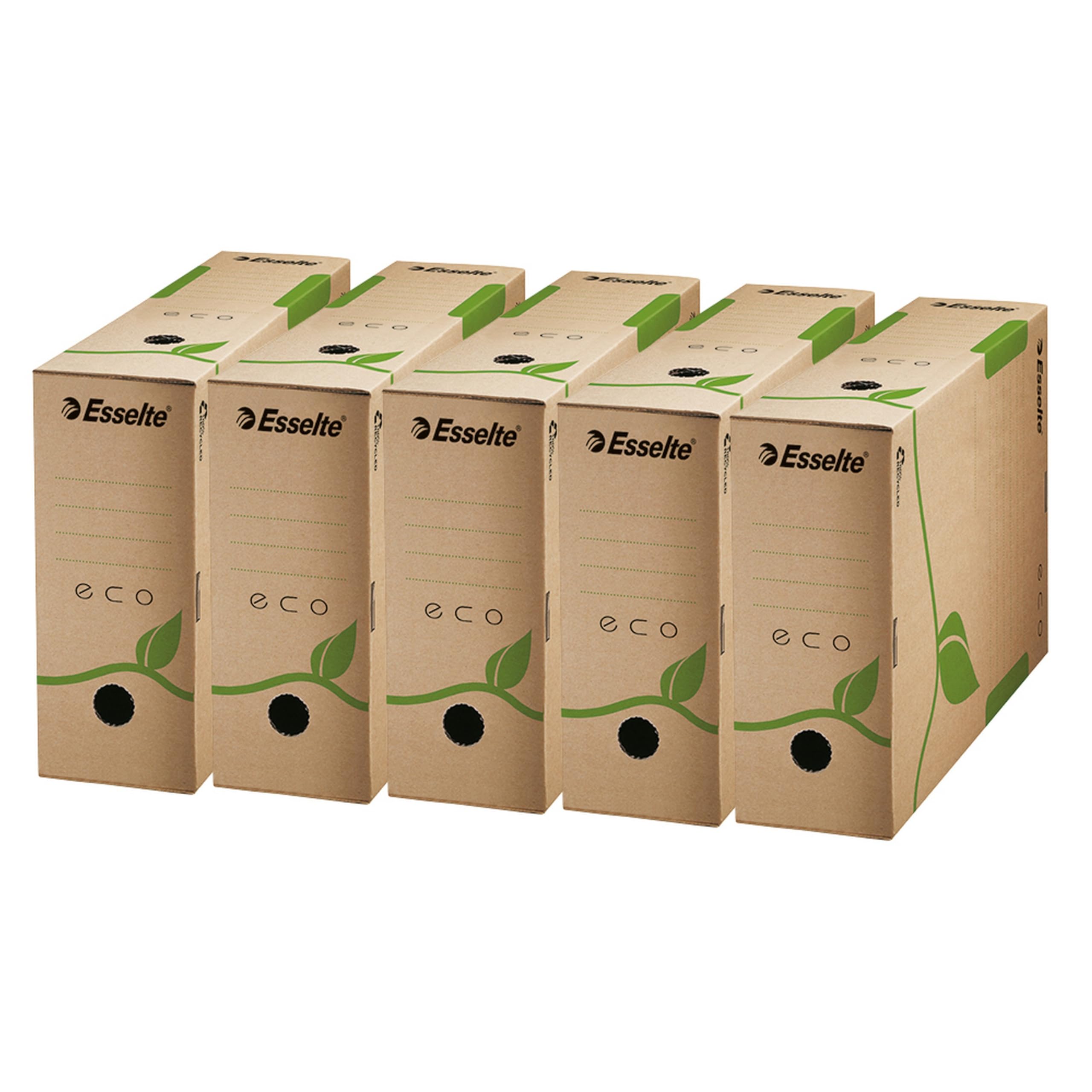 esselte-ecobox-scatola-archivio-a4-dorso-10-cm-marrone-25-pezzi image 6