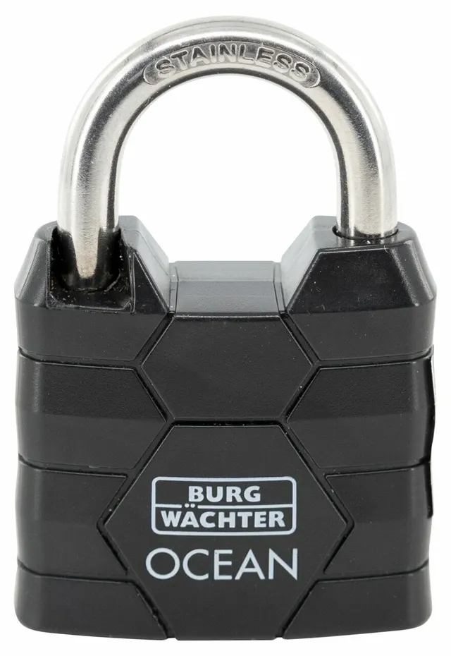 burg-w-chter-490-ni-40-lucchetto-in-ottone-nero-40-mm-antiruggine image 1