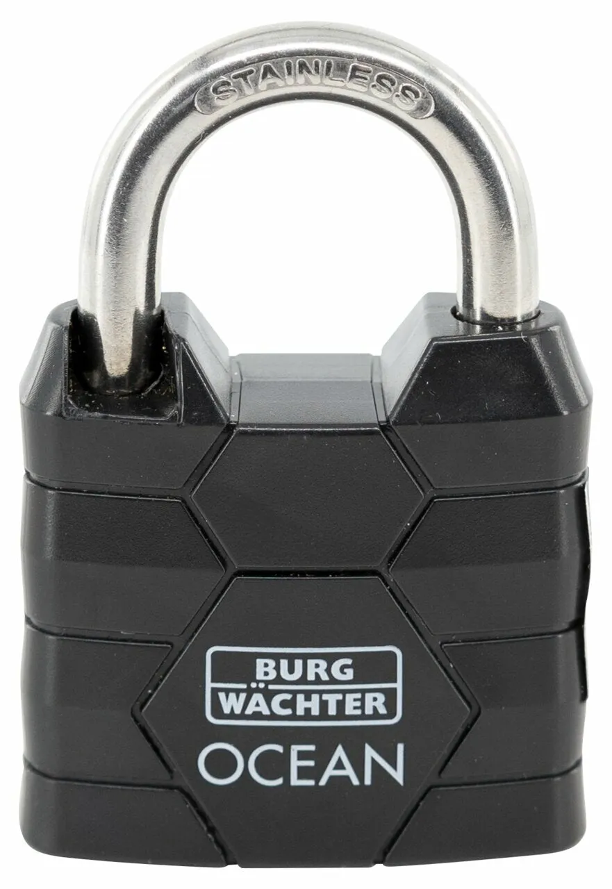 burg-w-chter-490-ni-40-lucchetto-in-ottone-nero-40-mm-antiruggine image 1