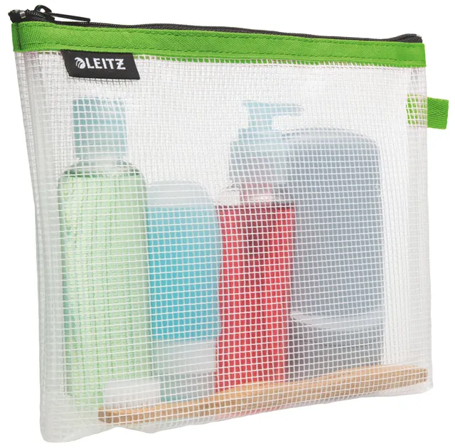 leitz-wow-busta-viaggio-cosmetici-24x17x3-cm-impermeabile-verde image 1