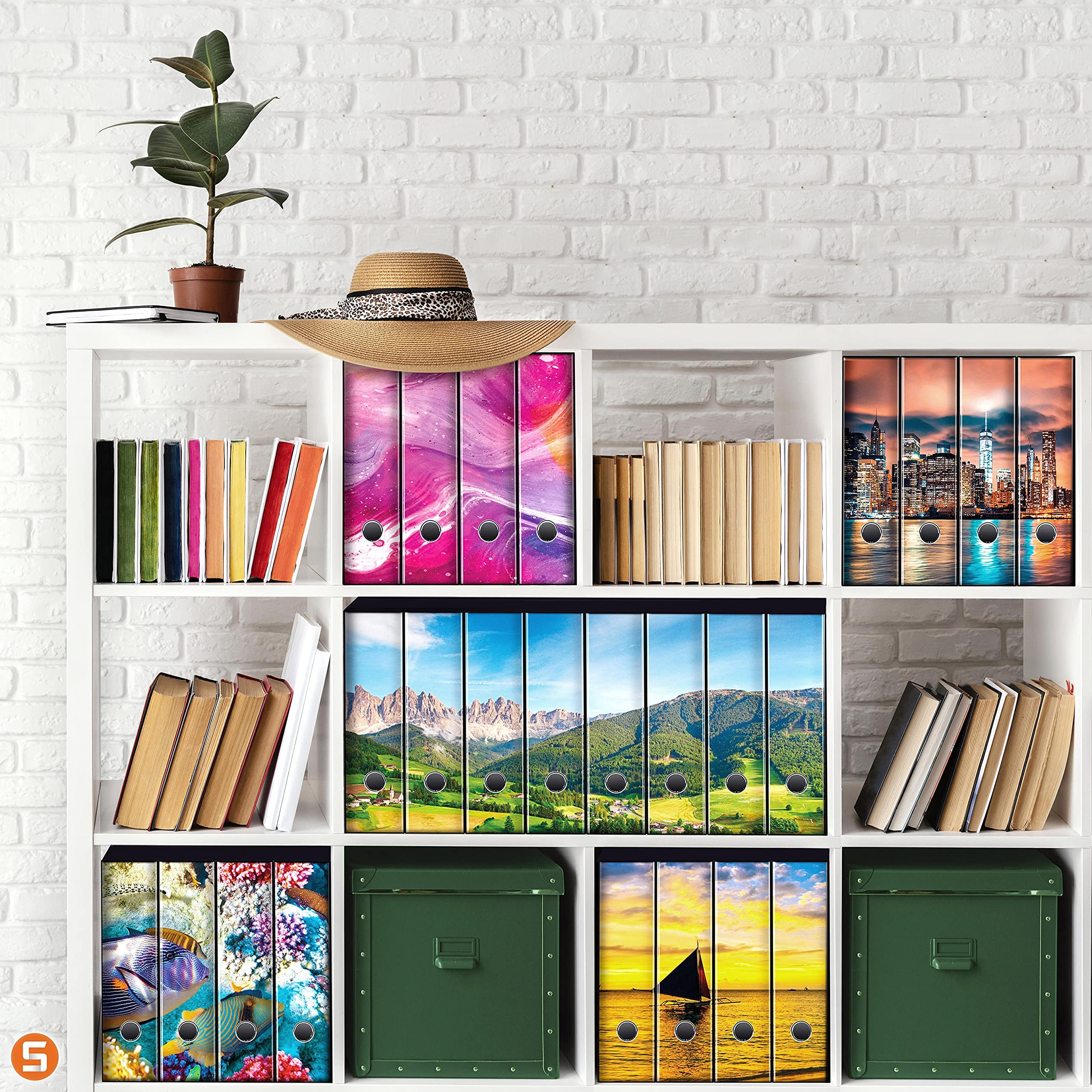 leitz-set-5-raccoglitori-2-4-anelli-a4-dorso-8-cm-autunno-box image 8