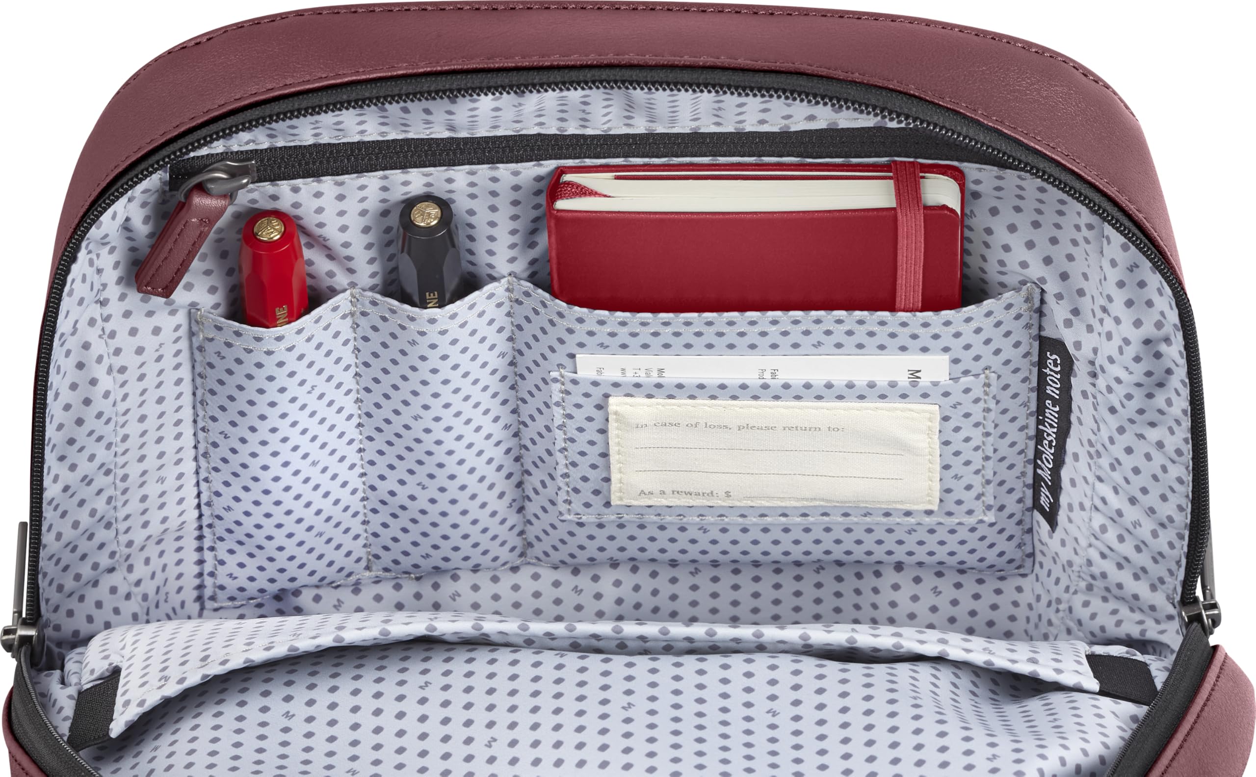 moleskine-classic-small-zaino-porta-pc-11-25x36x7-cm-rosso image 7