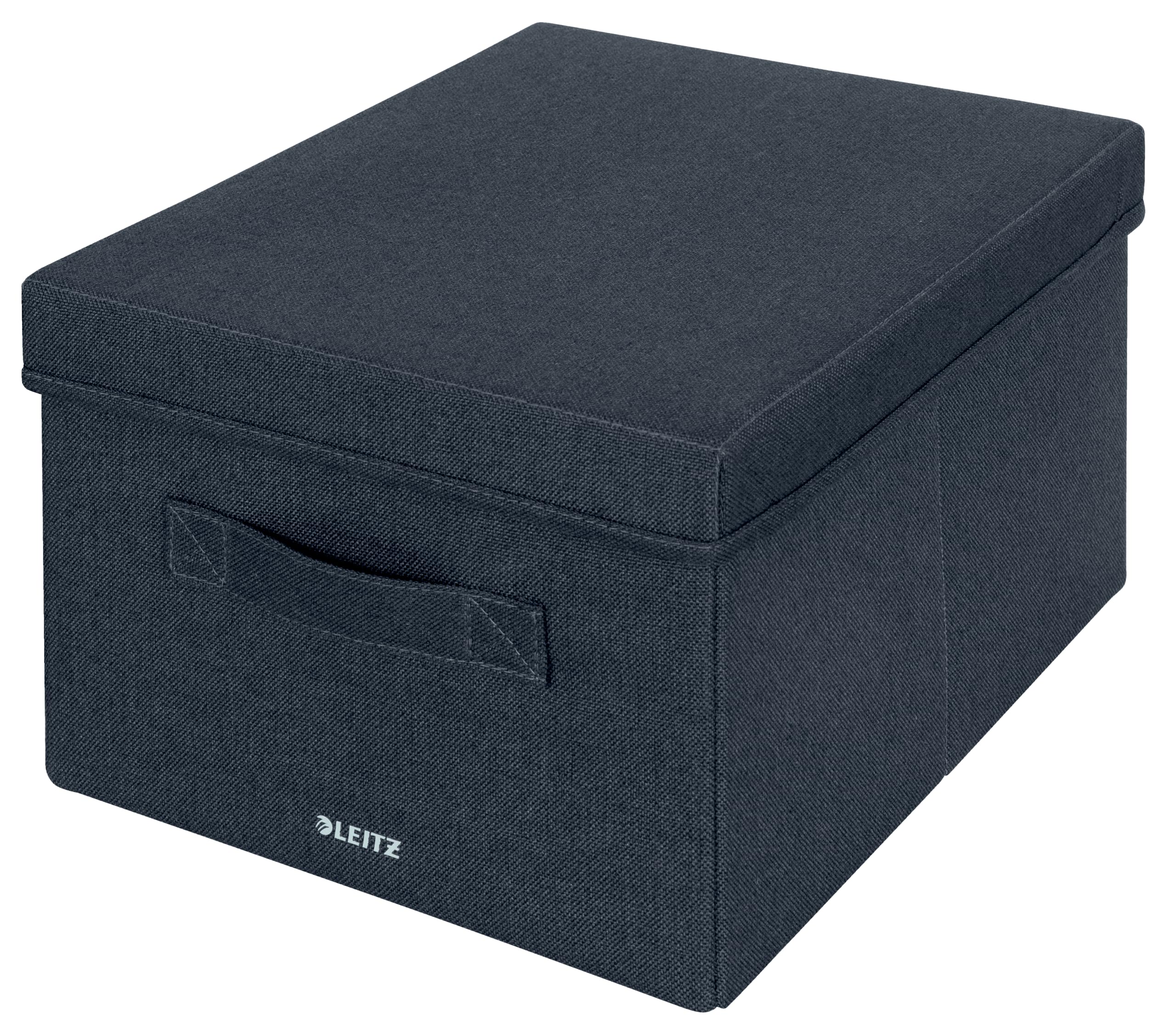 leitz-scatola-portaoggetti-in-tessuto-con-coperchio-cubo-piccola-grigio-velluto- image 8