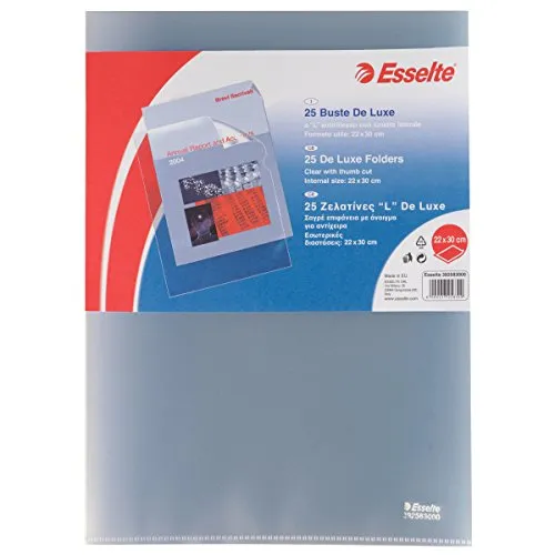 esselte-deluxe-buste-a-l-a4-antiriflesso-conf-25-pz-392583000 image 1