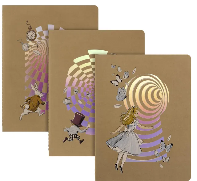 moleskine-cahier-journal-alice-nel-paese-delle-meraviglie-xl-set-3-righe image 1