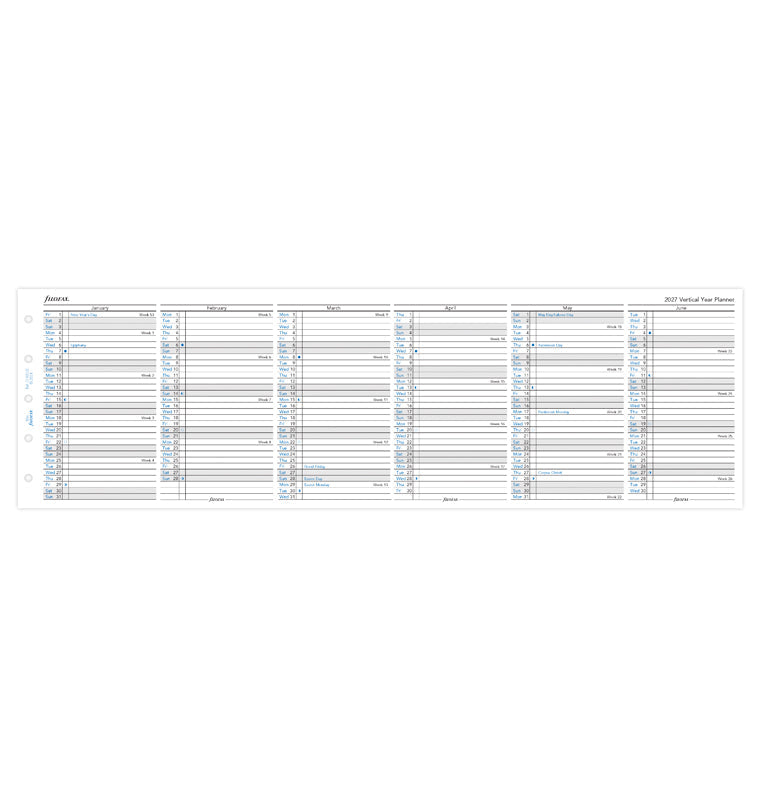 filofax-planner-annuale-verticale-mini-inglese-2027 image 4