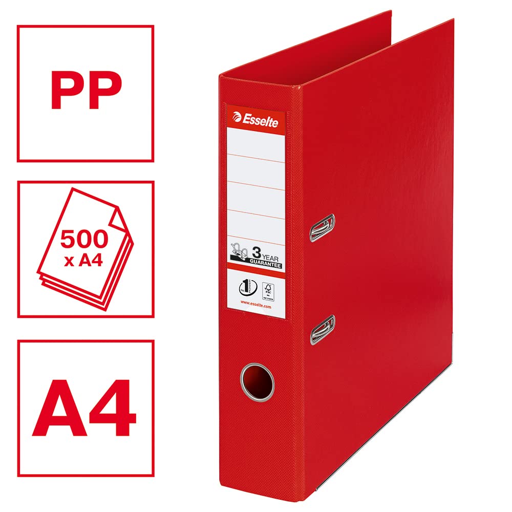 esselte-raccoglitore-a-leva-a4-dorso-75mm-rosso image 2