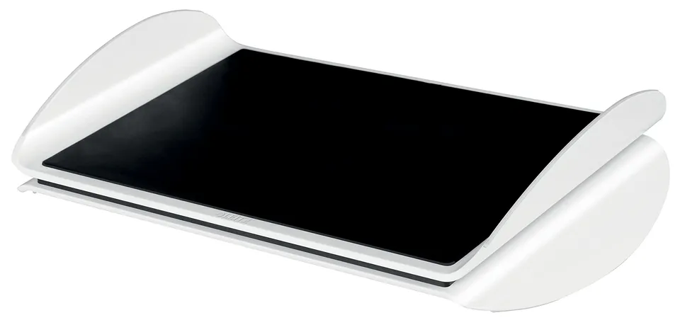 leitz-ergo-wow-poggiapiedi-ergonomico-regolabile-nero-bianco image 1
