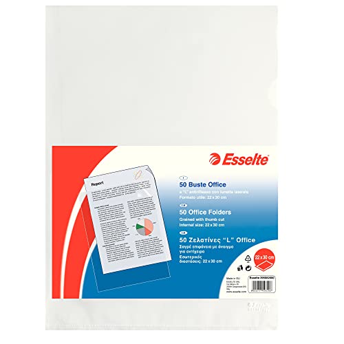 esselte-office-buste-a-l-22x30-cm-antiriflesso-50-pezzi image 2