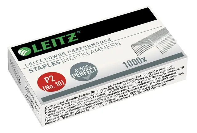 leitz-punti-metallici-p2-no-10-acciaio-per-10-fogli-1000-pezzi image 1