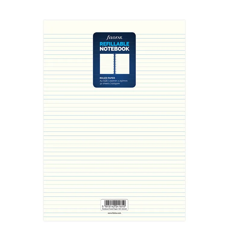 filofax-notebook-refill-fogli-a-righe-a4 image 1