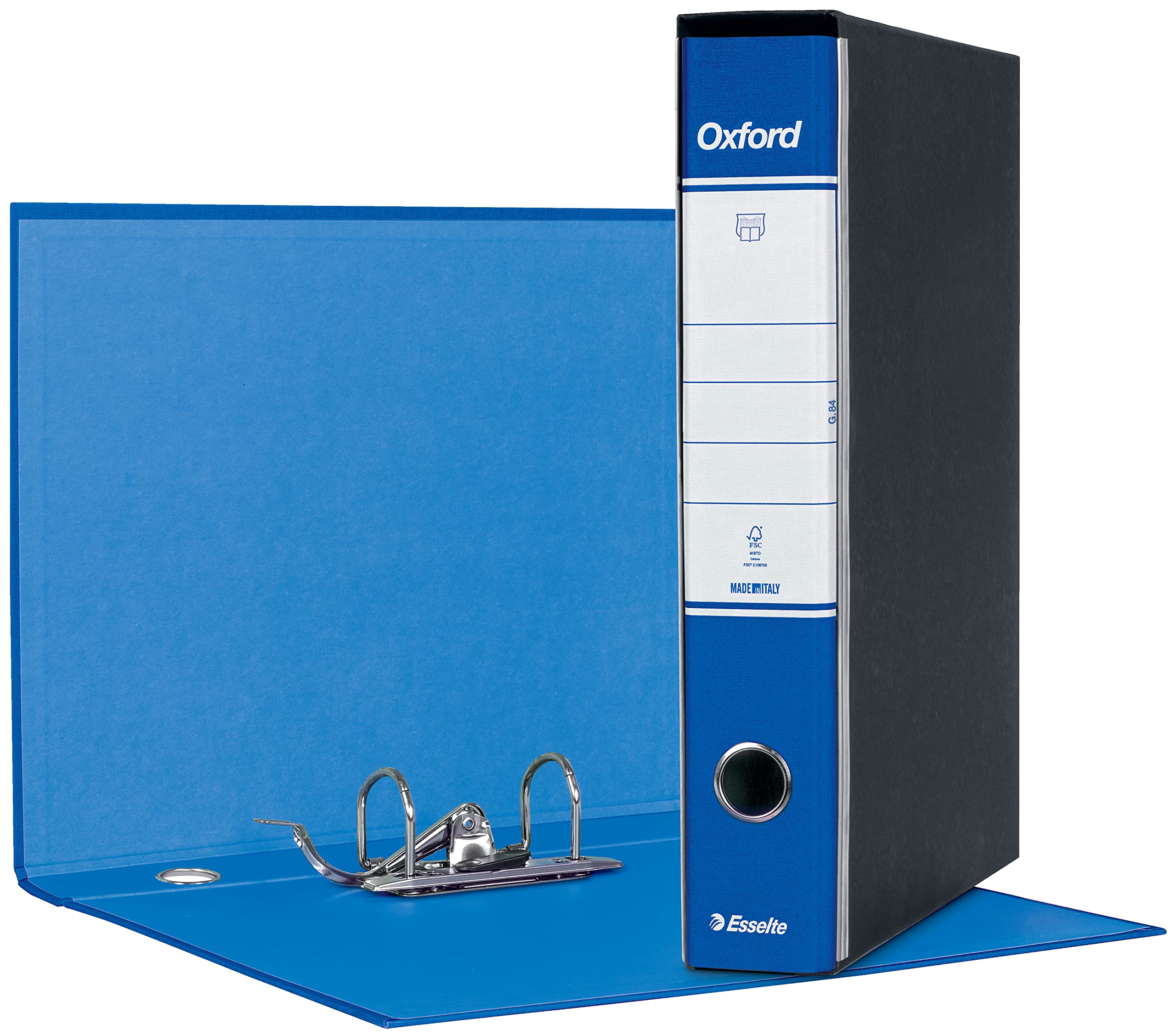 esselte-oxford-g84-registratore-protocollo-dorso-5-cm-blu image 1