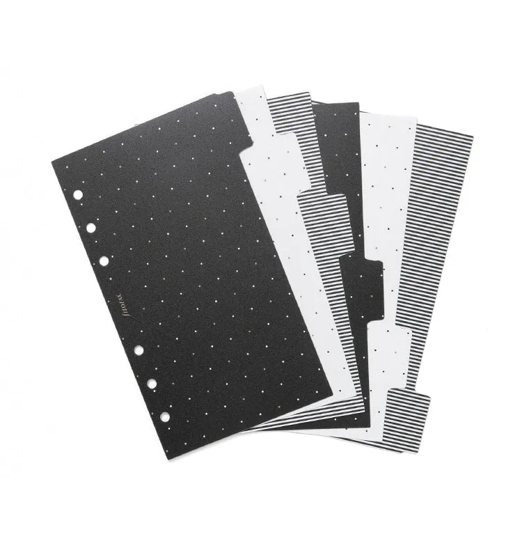 filofax-moonlight-divisori-personal-6-divisori-black-gold image 1