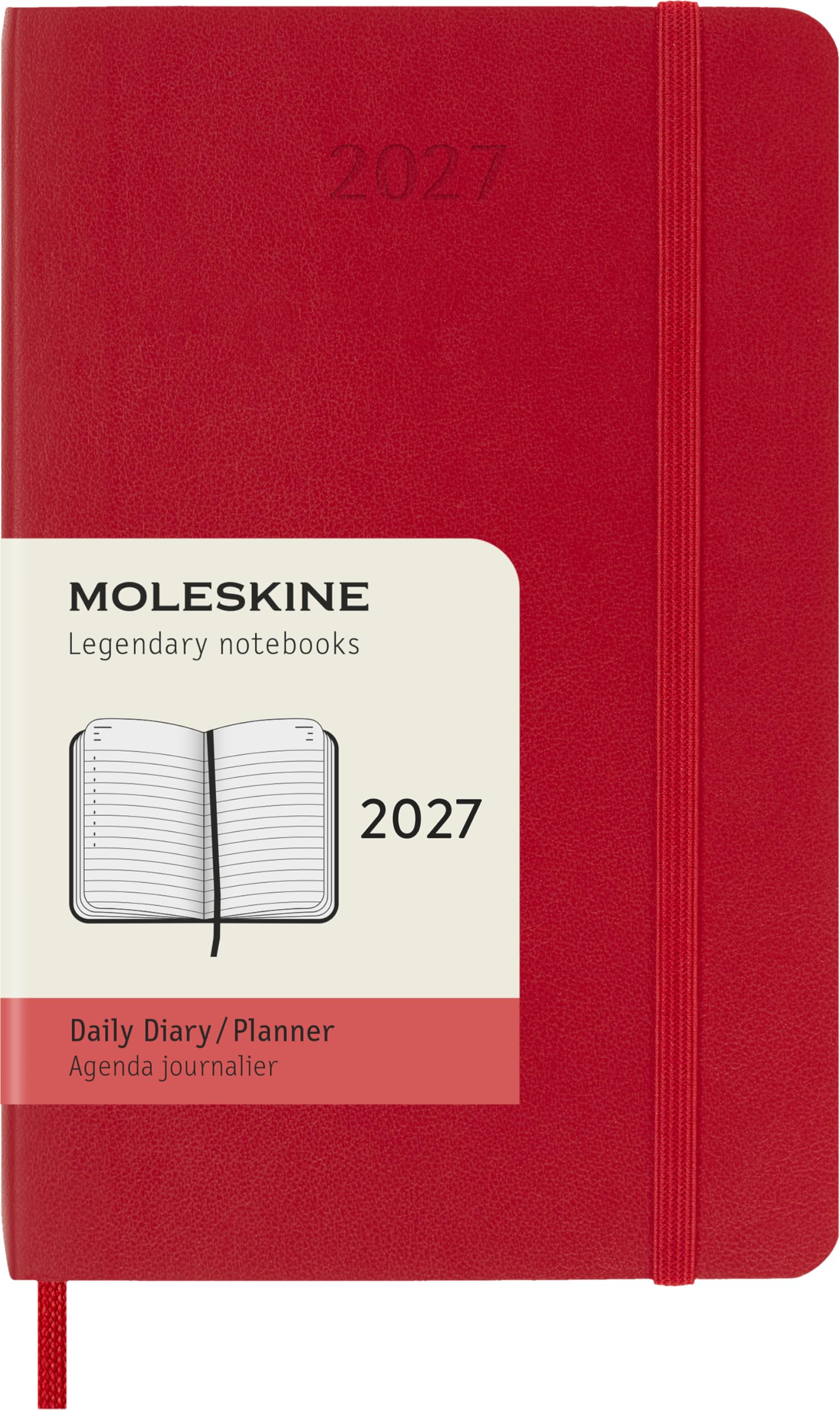 moleskine-agenda-giornaliera-2027-pocket-9x14-cm-rosso-scarlatto image 7