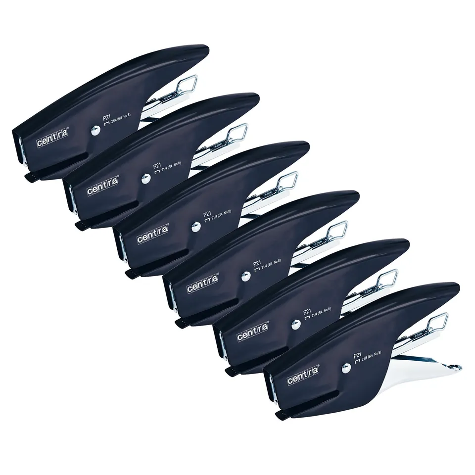 esselte-centra-p21-cucitrice-a-pinza-15-fogli-nero-confezione-da-6-pz-626151 image 1