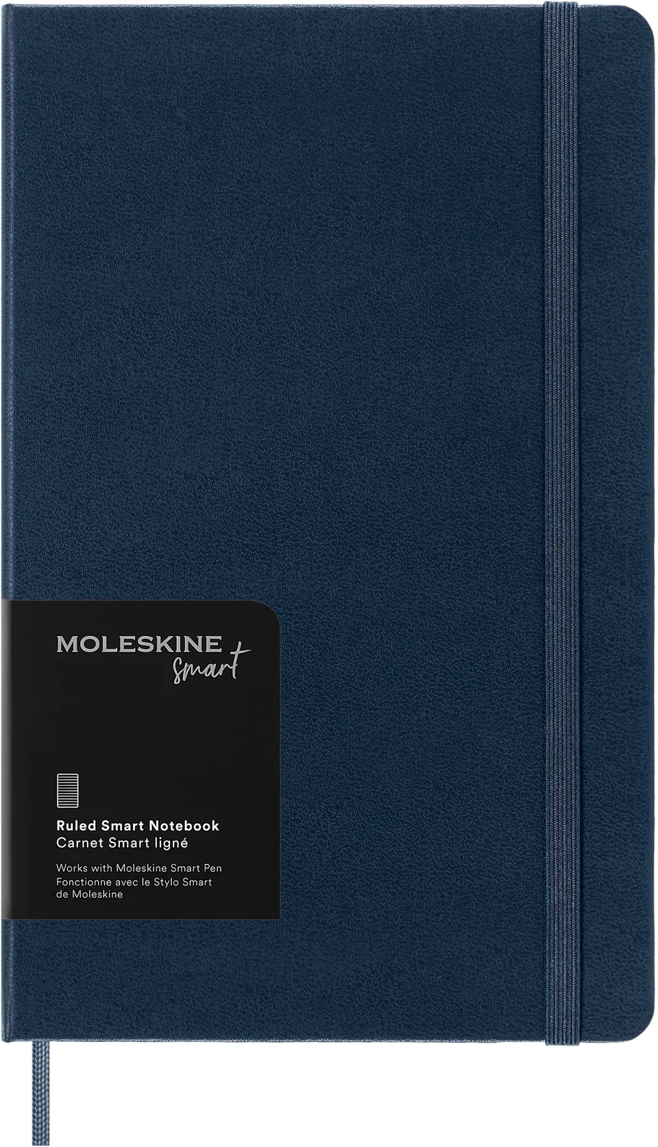 moleskine-smart-notebook-large-13x21-cm-rigida-righe-blu-zaffiro image 1