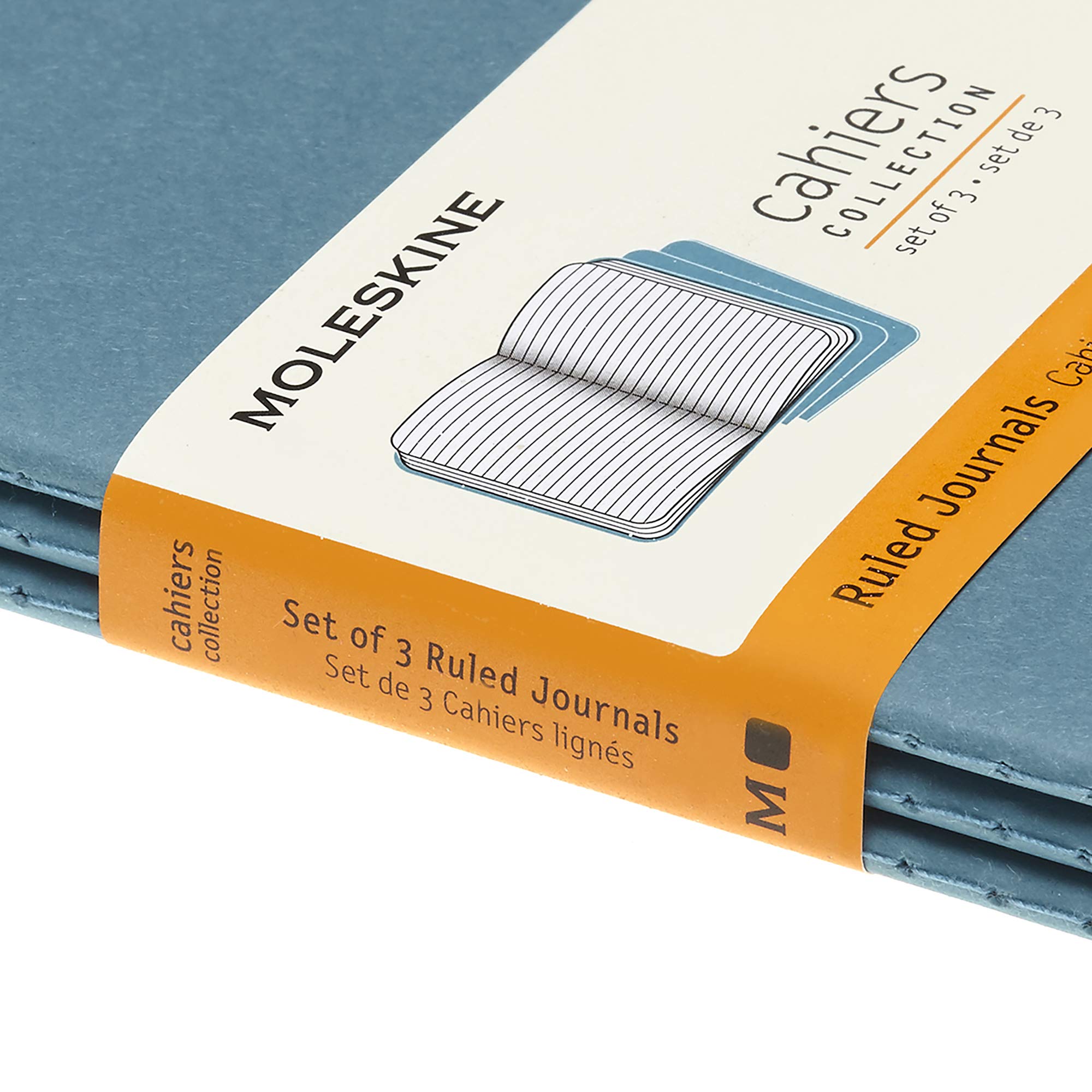 moleskine-cahier-journal-set-3-quaderni-a-righe-blu-brillante-pocket-9x14-cm-64- image 7
