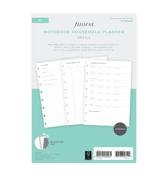 filofax-planner-gestione-domestica-per-notebook-a5 image 1