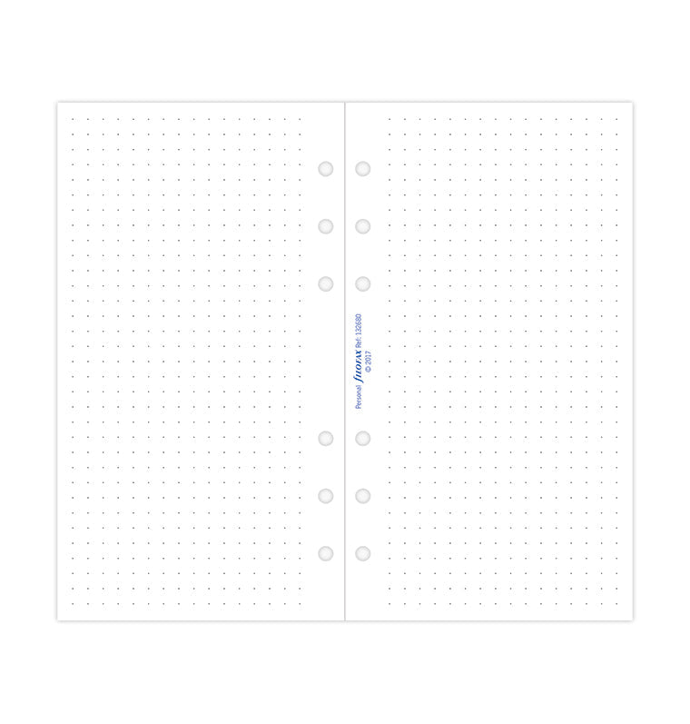 filofax-journal-personal-refill-dotted-fogli-puntinati image 4