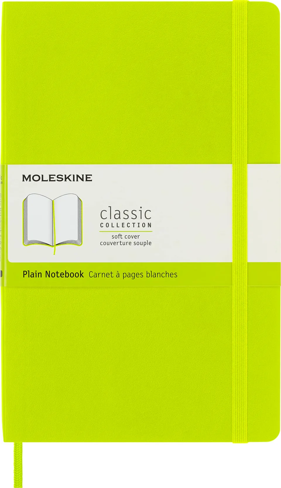moleskine-classic-notebook-large-13x21-cm-verde-limone-pagine-bianche image 1