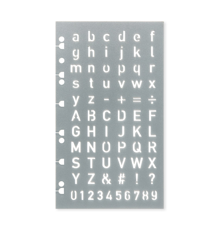 filofax-letter-stencil-per-organiser-a5-e-personal-e-notebook-a4-a5 image 1