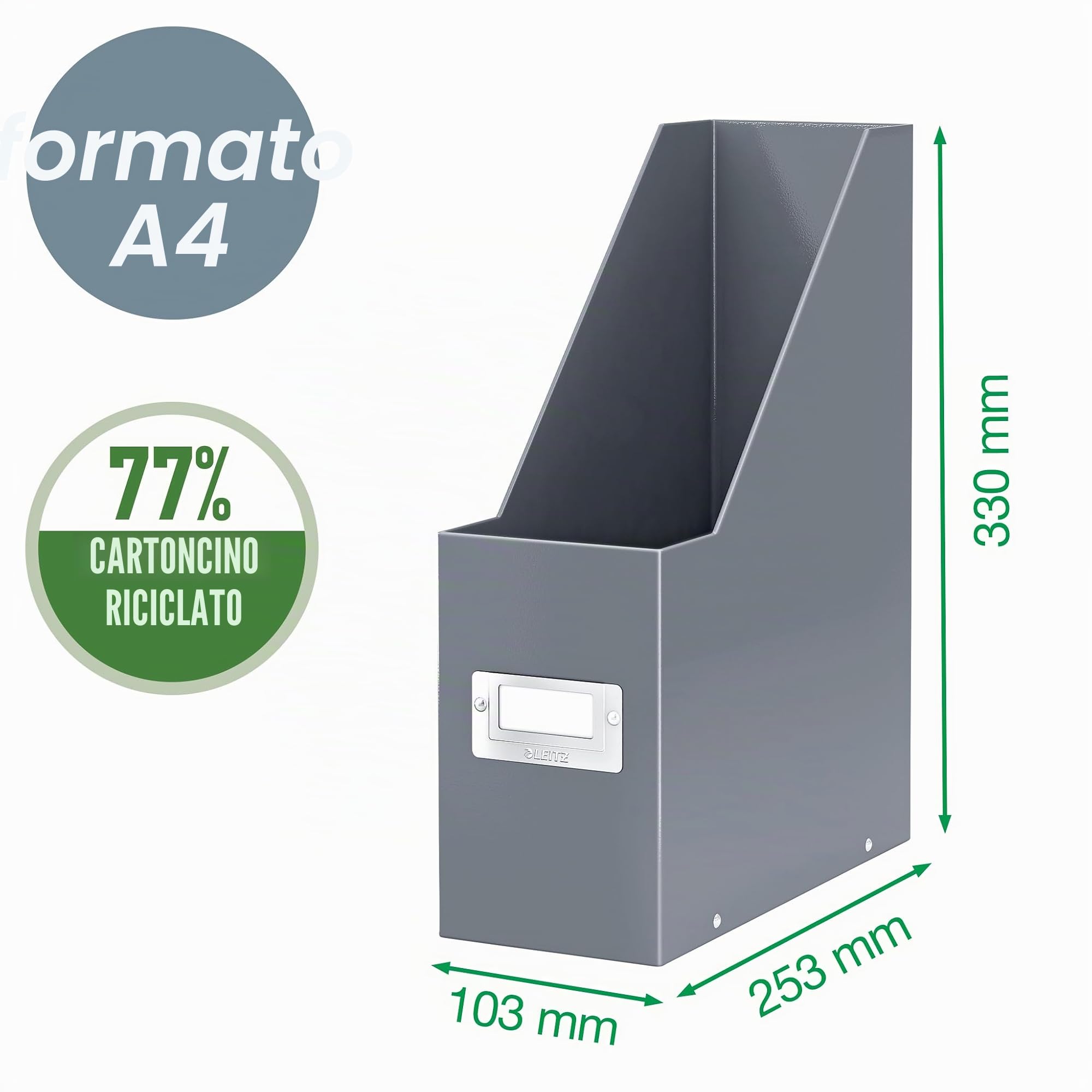 leitz-click-store-portariviste-bianco-metallizzato-a4-60470001 image 3